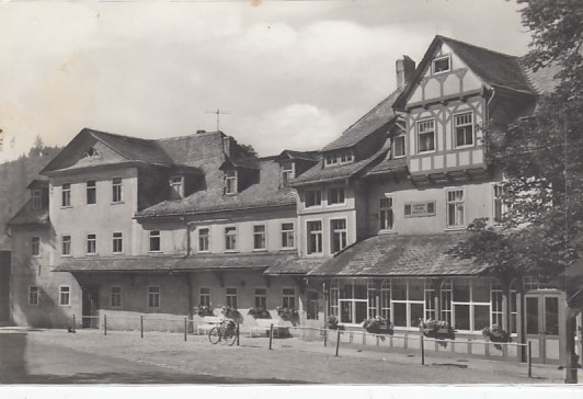 Königsee-Rottenbach OT Paulinzella in Thüringen Gaststätte Klosterschenke 1968 Königsee-Rottenbach OT Paulinzella in Thüringen Gaststätte Klosterschenke 1968