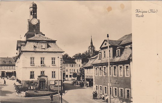 Königsee Thüringen Markt 1963 Königsee Thüringen Markt 1963