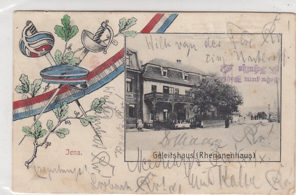 Jena Studenten Geleitshaus Rhenanenhaus 1905