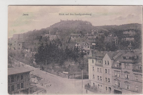 Jena mit Landensgrafenberg 1908