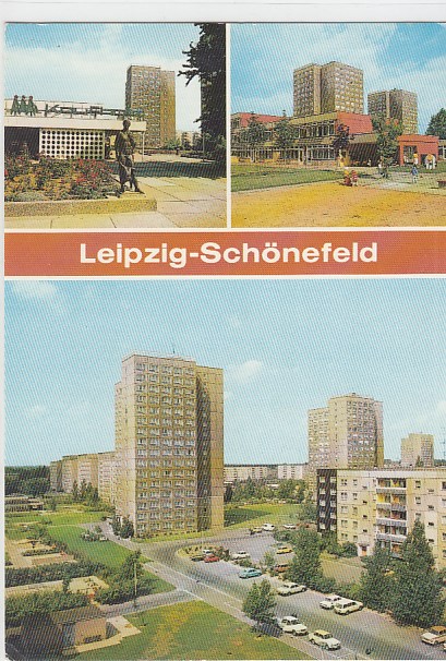 Leipzig Stadtteil Schönefeld Neubauten ca 1985