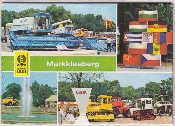 Leipzig-Markkleeberg Landwirtschaft Ausstellung Mähdrescher 1978