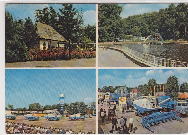 Leipzig-Markkleeberg Landwirtschaft Ausstellung Mähdrescher 1969