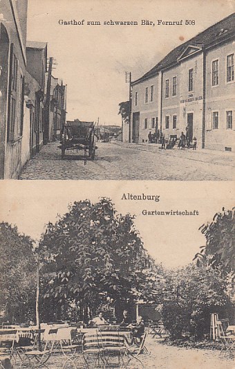 Nienburg an der Saale OT Altenburg bei Bernburg Gasthof zum schwarzen Bär 1916