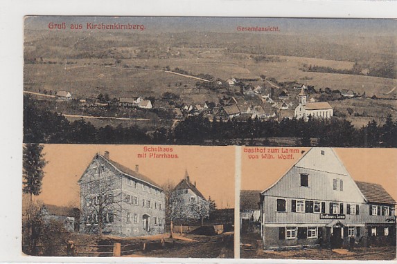 Kirchenkirnberg bei Gschwend Murrhardt ca 1920 Kirchenkirnberg bei Gschwend Murrhardt ca 1920