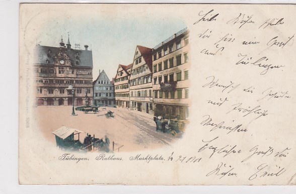 Tübingen am Neckar Marktplatz 1901 Tübingen am Neckar Marktplatz 1901