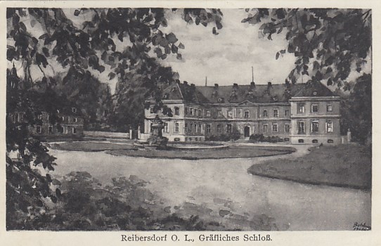 Reibersdorf Oberlausitz Schlesien Rybarzowice Schloss 1930