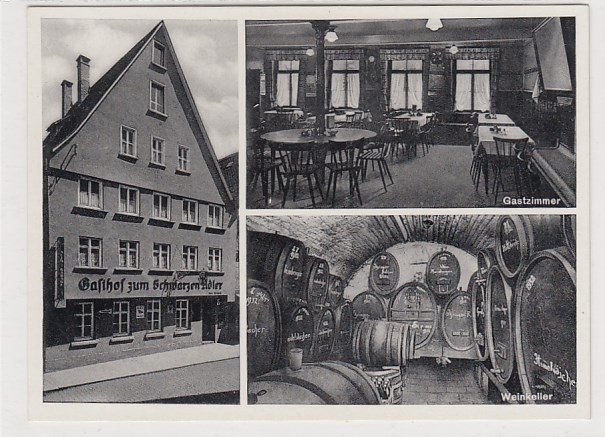Ulm an der Donau Gasthof zum schwarzen Adler ca 1940