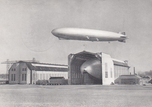 Friedrichshafen am Bodensee mit Zeppelin-Luftschiff AK von 1967 Anlaß Stempel