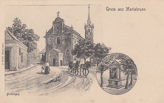 Heidenheim Mariabrunn Künstlerkarte ca 1900