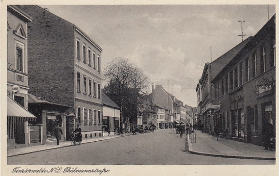 Finsterwalde Niederlausitz Thälmannstraße ca 1945