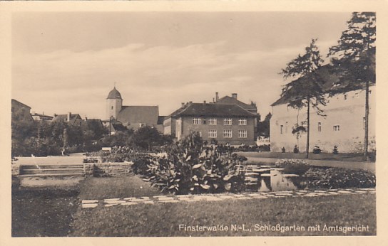 Finsterwalde Niederlausitz Schloßgarten ca 1950