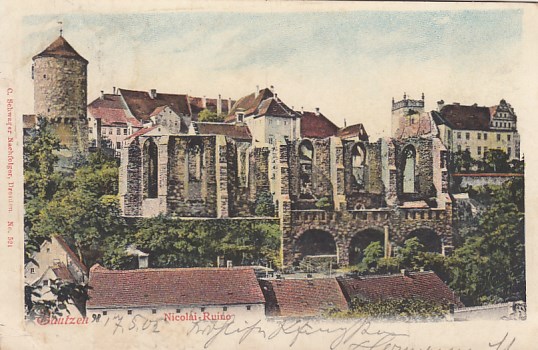 Bautzen Nicolai-Ruine 1902
