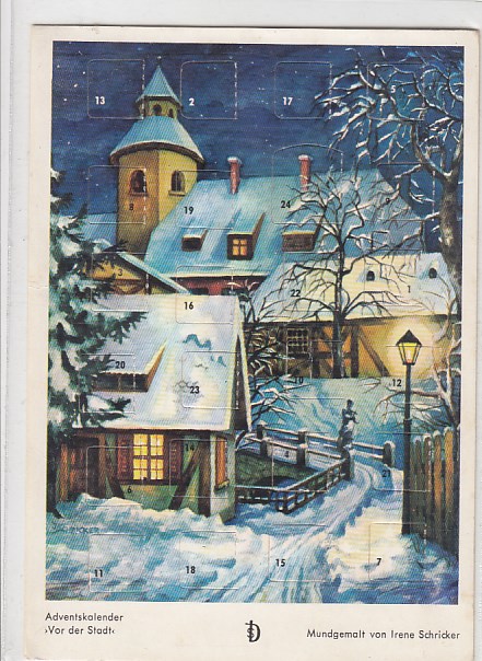 Weihnachten Adventskalender Mundgemalt von Irene Schricker Weihnachten Adventskalender Mundgemalt von Irene Schricker