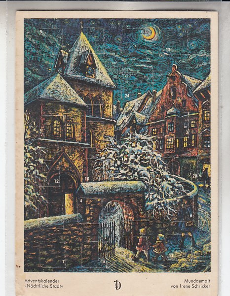 Weihnachten Adventskalender Mundgemalt von Irene Schricker Weihnachten Adventskalender Mundgemalt von Irene Schricker