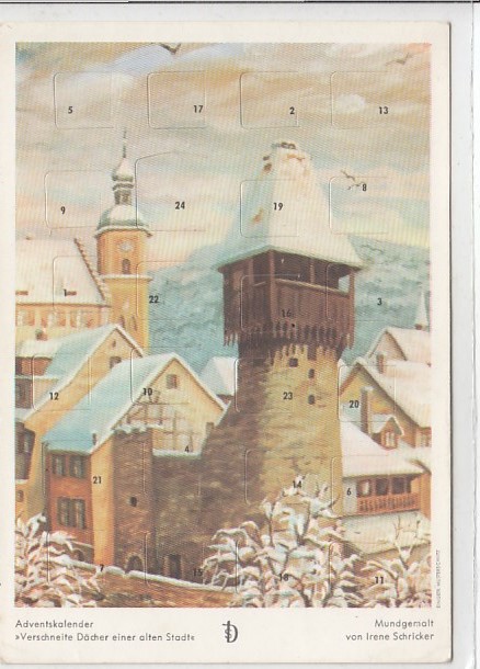 Weihnachten Adventskalender Mundgemalt von Irene Schricker Weihnachten Adventskalender Mundgemalt von Irene Schricker