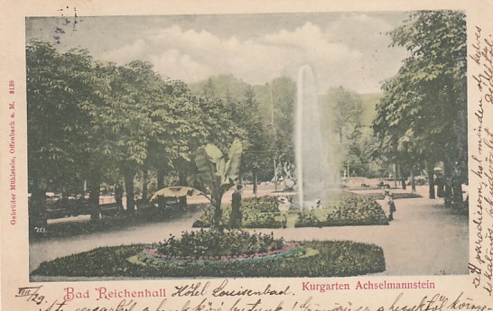 Bad Reichenhall Kurgarten ca 1900