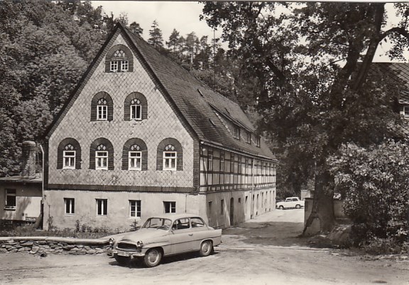 Dorfhain in Sachsen bei Höckendorf Ferienheim Stübemühle LMK Plauen 1970