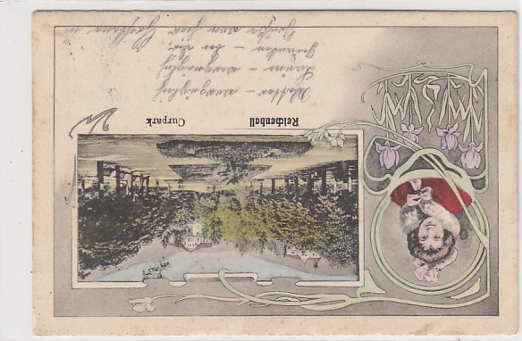 Bad Reichenhall Kurpark Jugendstil AK ca 1900 Bad Reichenhall Kurpark Jugendstil AK ca 1900