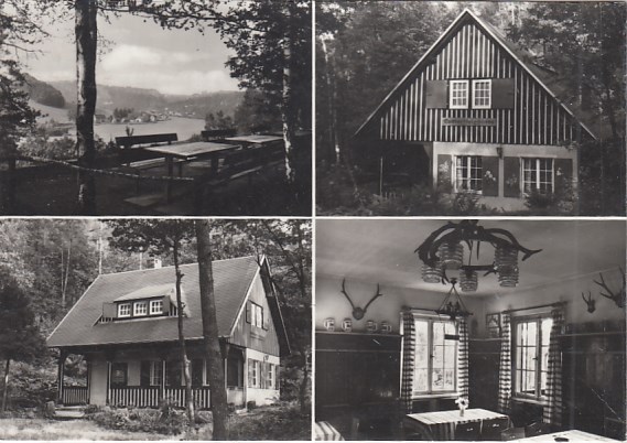 Königstein an der Elbe Wanderquartier Lottersteighütte 1980