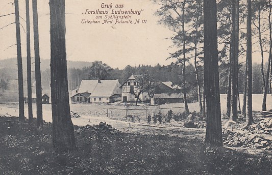 Forsthaus Luchsenburg am Sybillenstein bei Pulsnitz 1920