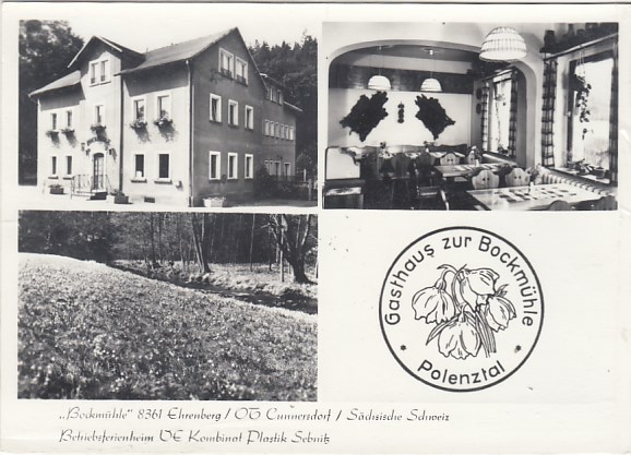 Hohnstein in Sachsen OT Ehrenberg Cunnersdorf Bockmühle ca 1980