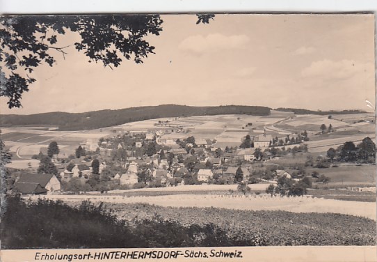 Hinterhermsdorf in Sachsen 1957