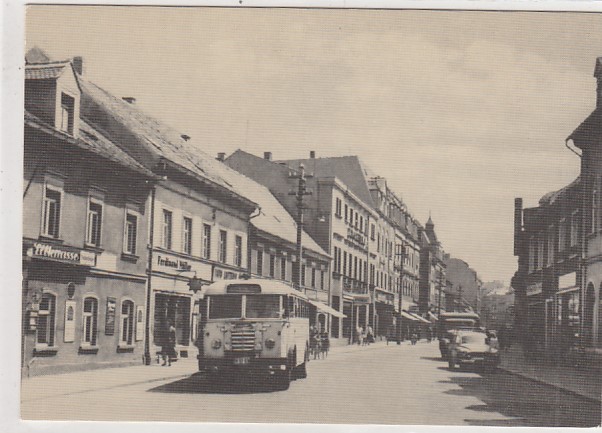 Riesa an der Elbe Hauptstraße um 1960