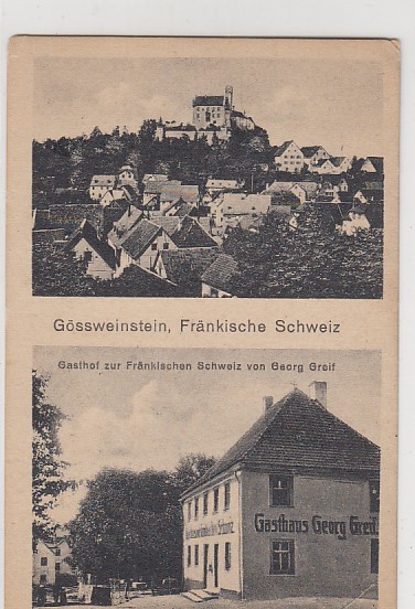 Gößweinstein bei Pegnitz Ebermannstadt ca 1925 Gößweinstein bei Pegnitz Ebermannstadt ca 1925