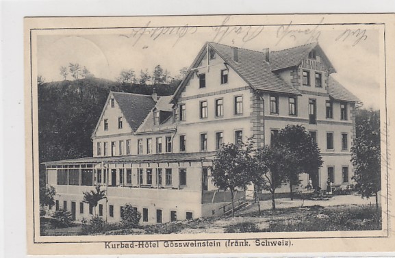 Gößweinstein bei Pegnitz Ebermannstadt Kurbad-Hotel 1908 Gößweinstein bei Pegnitz Ebermannstadt Kurbad-Hotel 1908