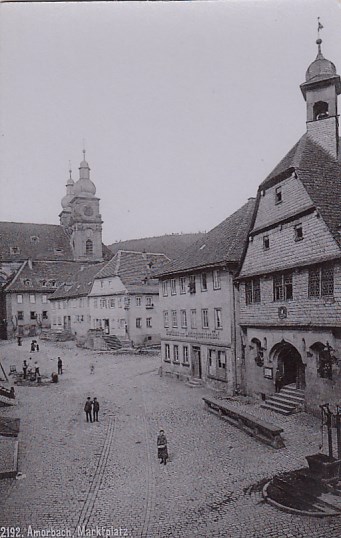 Aschaffenburg Foto Karte ca 1900