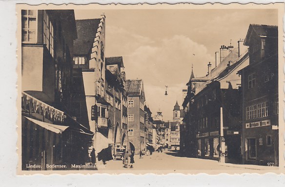 Lindau am Bodensee Maximilianstraße ca 1935 Lindau am Bodensee Maximilianstraße ca 1935