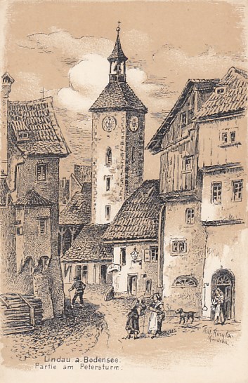 Lindau am Bodensee Künstlerkarte Ringler ca 1910 Lindau am Bodensee Künstlerkarte Ringler ca 1910