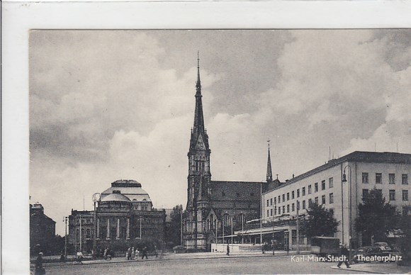 Chemnitz in Sachsen Theaterplatz 1958