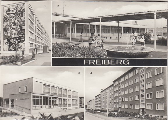 Freiberg in Sachsen Schulen cxa 1980