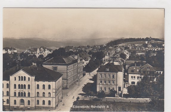 Eibenstock im Erzgebirge in Sachsen ca 1930