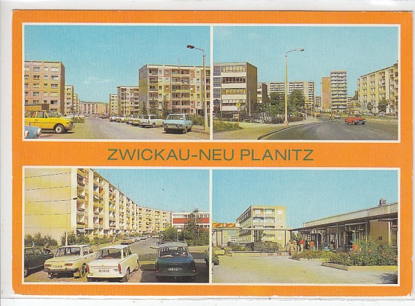 Zwickau in Sachsen Stadtteil Neu Planitz Neubauten 1982