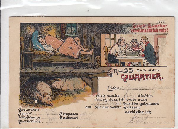 Militär vor 1914 Soldaten Quartier Litho 1908 Militär vor 1914 Soldaten Quartier Litho 1908