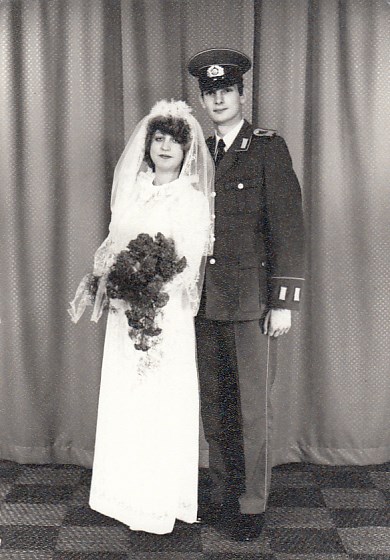 DDR Polizei Hochzeit Foto Bitterfeld