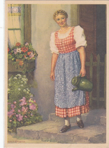 Werbung Reklame Indanthren Mode Kleidung Künstlerkarte Werbung Reklame Indanthren Mode Kleidung Künstlerkarte