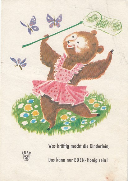 Werbung Reklame Eden Honig Werbung Reklame Eden Honig