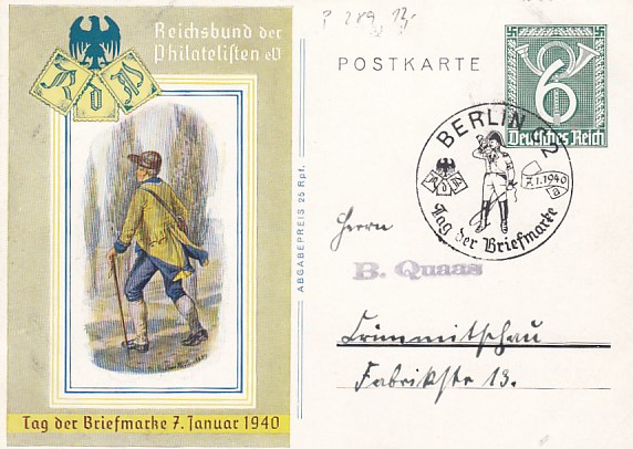 Privatganzsache Briefmarken-Ausstellung Berlin 1940