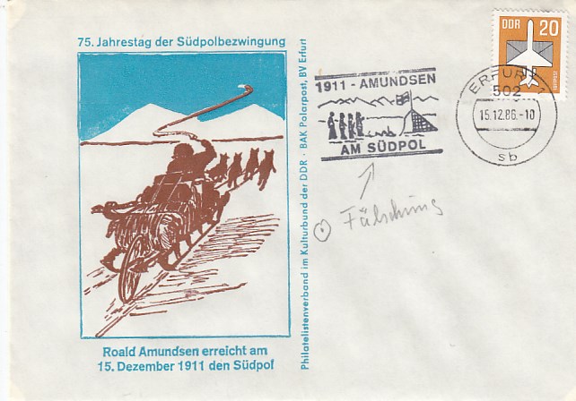 Schiffe Polarforschung Roland Amundsen Südpol Briefe Belege 1911